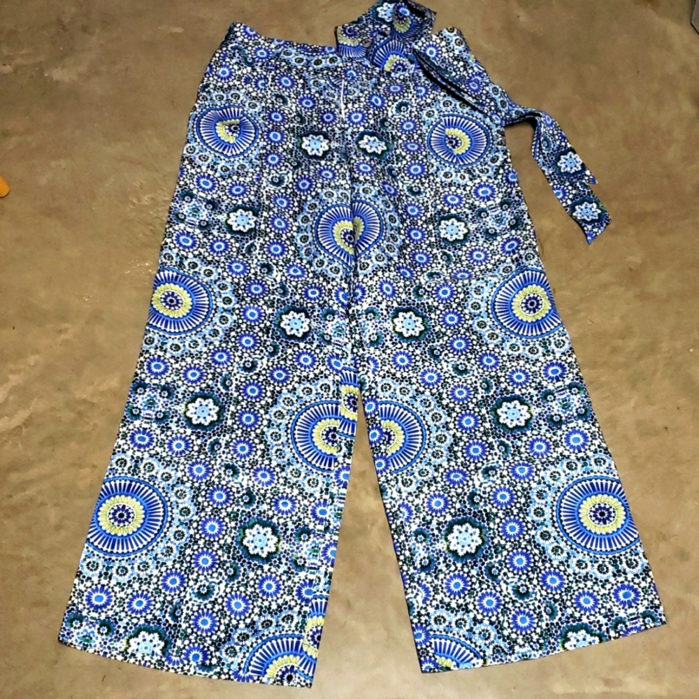 BANANA REPUBLIC WIDE LEG CROPPED PANTS